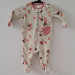 Adorable Cream and Pink Kids One Piece